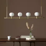 Подвесной светильник Ziilamp Cotton Gold со стеклянными плафонами в форме хлопка от Vinsa