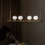 Подвесной светильник Ziilamp Cotton Gold со стеклянными плафонами в форме хлопка от Vinsa