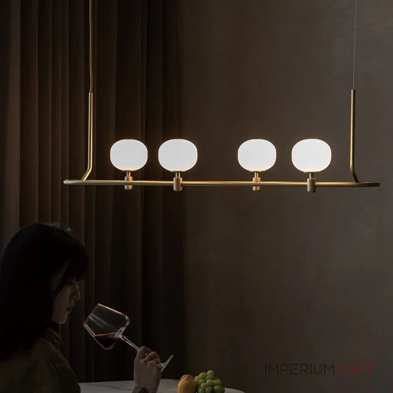 Подвесной светильник Ziilamp Cotton Gold со стеклянными плафонами в форме хлопка от Vinsa