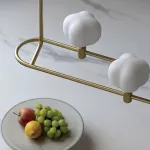 Подвесной светильник Ziilamp Cotton Gold со стеклянными плафонами в форме хлопка от Vinsa