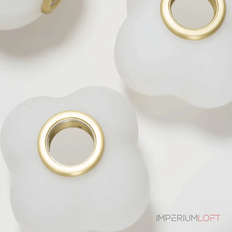 Подвесной светильник Ziilamp Cotton Gold со стеклянными плафонами в форме хлопка от Vinsa