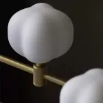 Подвесной светильник Ziilamp Cotton Gold со стеклянными плафонами в форме хлопка от Vinsa