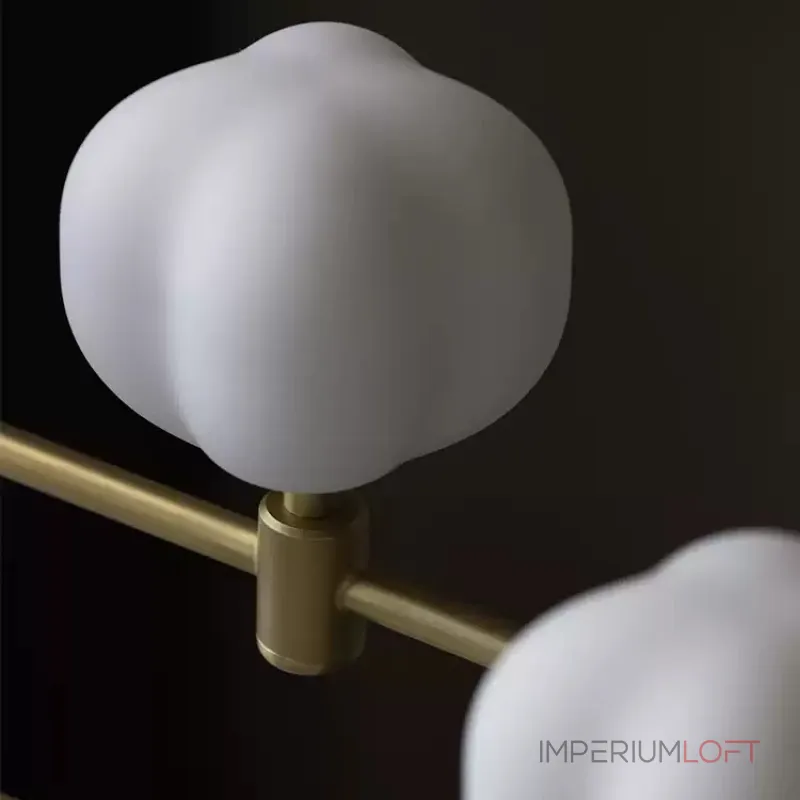 Подвесной светильник Ziilamp Cotton Gold со стеклянными плафонами в форме хлопка от Vinsa