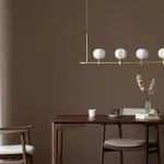 Подвесной светильник Ziilamp Cotton Gold со стеклянными плафонами в форме хлопка от Vinsa