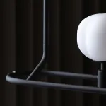 Подвесной светильник Ziilamp Cotton Black со стеклянными плафонами в форме хлопка от Vinsa