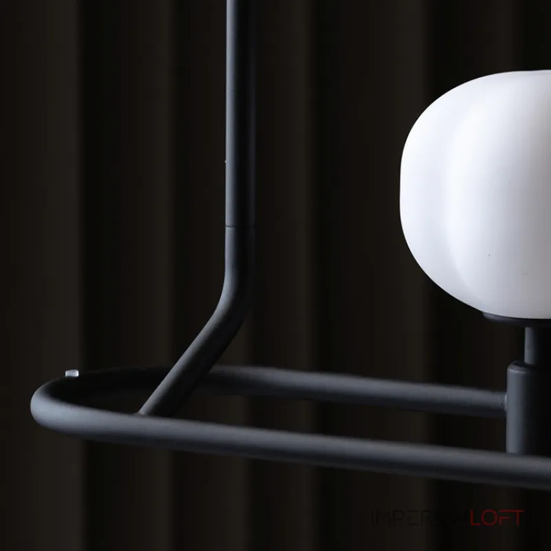 Подвесной светильник Ziilamp Cotton Black со стеклянными плафонами в форме хлопка от Vinsa