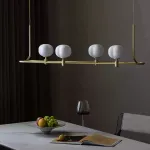 Подвесной светильник Ziilamp Cotton Gold со стеклянными плафонами в форме хлопка от Vinsa