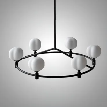 Люстра на штанге Ring Cotton Black