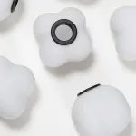 Люстра на штанге Ring Cotton Black со стеклянными плафонами от Vinsa