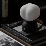 Портативная настольная лампа Mini Cotton Black со стеклянным плафоном от Vinsa