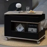 Портативная настольная лампа Mini Cotton Black со стеклянным плафоном от Vinsa