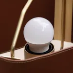 Подвесной светильник Ziilamp Skin Green с кожаным плафоном от Vinsa