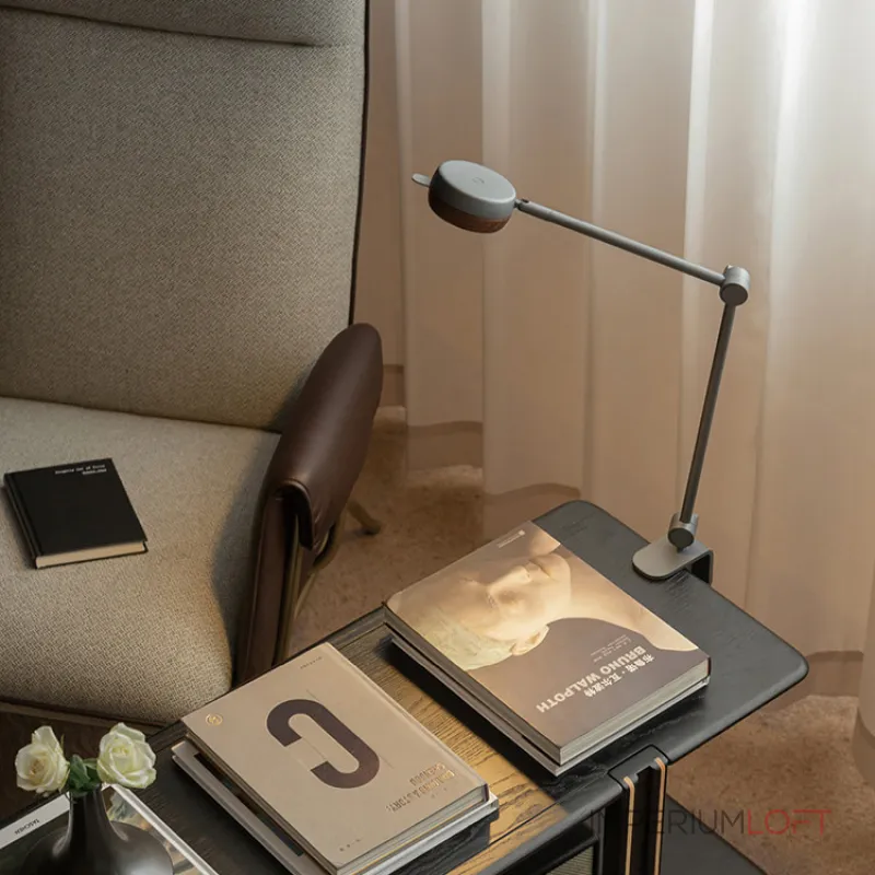 Настольная лампа Ziilamp Clip Silver с сенсорным включением от Vinsa Настольная лампа Ziilamp Clip Silver с сенсорным включением от Vinsa