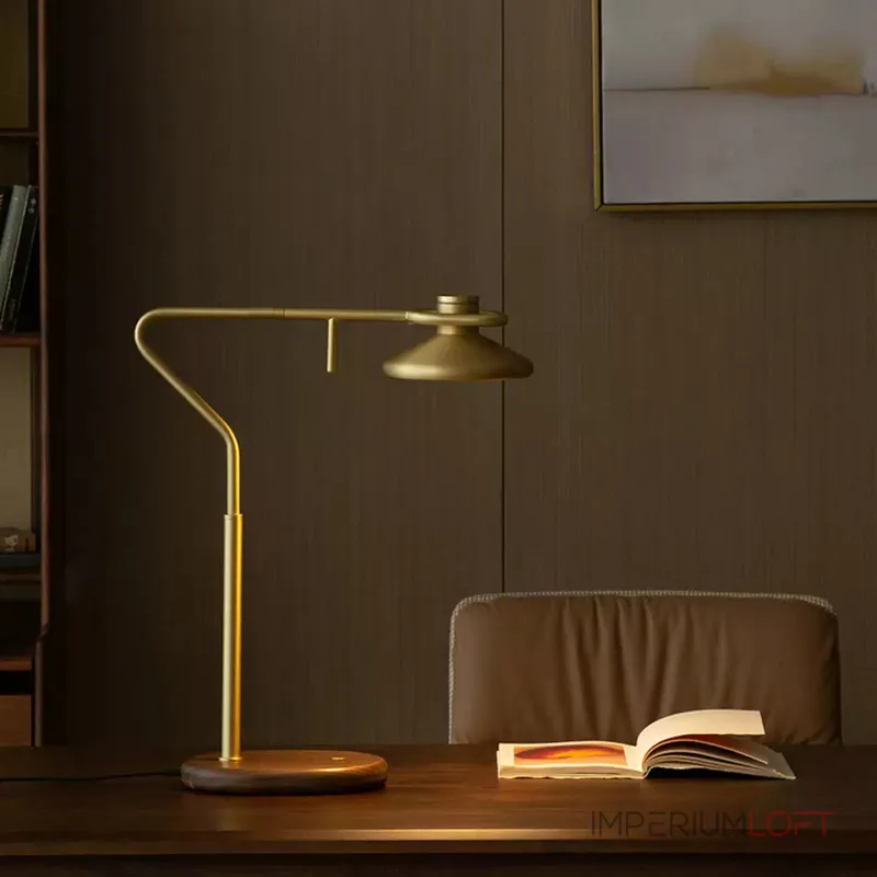 Настольная лампа Ziilamp Arc Gold с сенсорным включением от Vinsa Настольная лампа Ziilamp Arc Gold с сенсорным включением от Vinsa