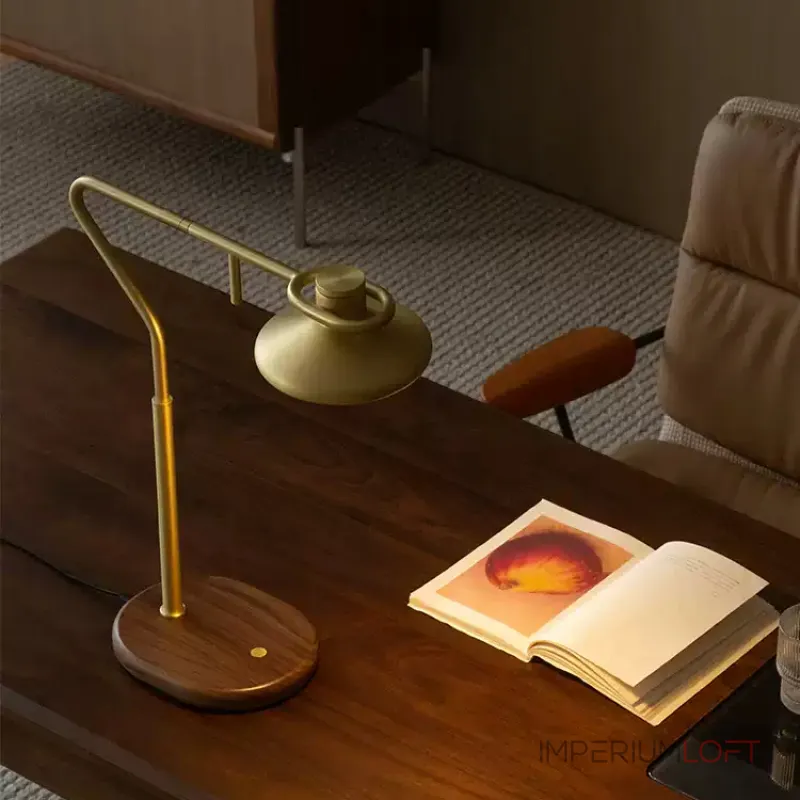 Настольная лампа Ziilamp Arc Gold с сенсорным включением от Vinsa Настольная лампа Ziilamp Arc Gold с сенсорным включением от Vinsa