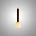 Подвесной светильник SOLF SKIN с кожаной оплеткой от Vinsa