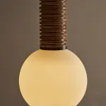 Подвесной светильник SOLF SKIN с кожаной оплеткой от Vinsa