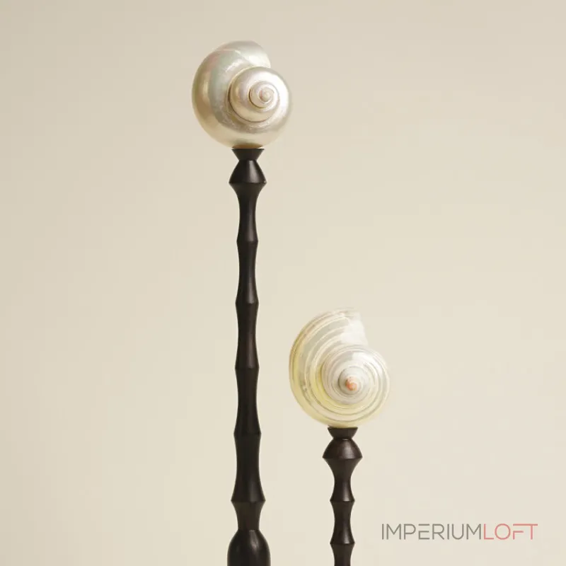 Декоративная настольная лампа Glowshell L с плафоном из ракушки от Vinsa Декоративная настольная лампа Glowshell L с плафоном из ракушки от Vinsa