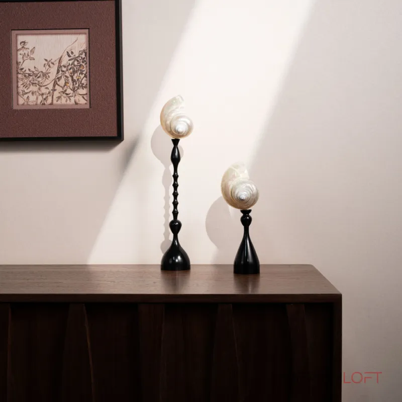 Декоративная настольная лампа Glowshell XS с плафоном из ракушки от Vinsa Декоративная настольная лампа Glowshell XS с плафоном из ракушки от Vinsa