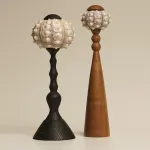 Декоративная настольная лампа Sea Urchin A с плафоном из ракушки от Vinsa