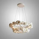 Подвесная люстра Numbo Flowers B P2 D55 D75 с цветочным декором плафона от Vinsa