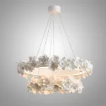 Подвесная люстра Numbo Flowers E P2 D90 D120 с цветочным декором плафона от Vinsa