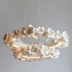 Подвесная люстра Numbo Flowers B P2 D55 D75 с цветочным декором плафона от Vinsa