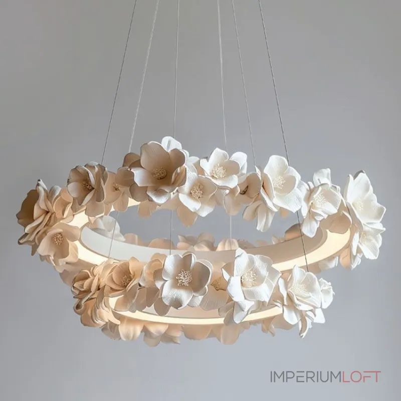 Подвесная люстра Numbo Flowers B P2 D55 D75 с цветочным декором плафона от Vinsa Подвесная люстра Numbo Flowers B P2 D55 D75 с цветочным декором плафона от Vinsa