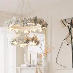 Подвесная люстра Numbo Flowers B P2 D55 D75 с цветочным декором плафона от Vinsa