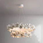 Подвесная люстра Numbo Flowers E P2 D90 D120 с цветочным декором плафона от Vinsa