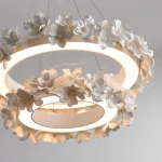 Подвесная люстра Numbo Flowers E P2 D90 D120 с цветочным декором плафона от Vinsa