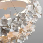 Подвесная люстра Numbo Flowers E P2 D90 D120 с цветочным декором плафона от Vinsa