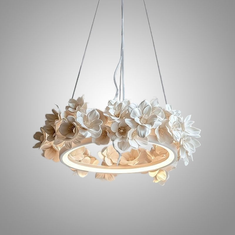 Подвесная люстра Numbo Flowers A с цветочным декором плафона от Vinsa Подвесная люстра Numbo Flowers A с цветочным декором плафона от Vinsa