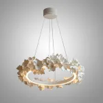 Подвесная люстра Numbo Flowers B с цветочным декором плафона от Vinsa