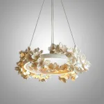 Подвесная люстра Numbo Flowers C с цветочным декором плафона от Vinsa