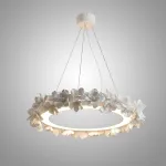 Подвесная люстра Numbo Flowers E с цветочным декором плафона от Vinsa