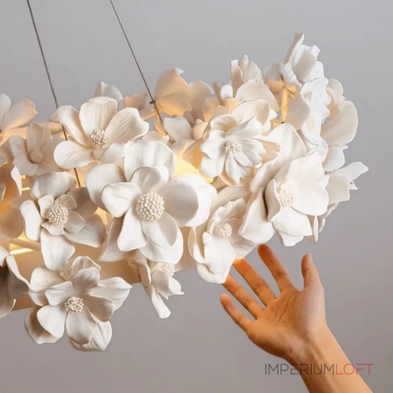 Подвесная люстра Numbo Flowers A с цветочным декором плафона от Vinsa Подвесная люстра Numbo Flowers A с цветочным декором плафона от Vinsa