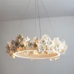 Подвесная люстра Numbo Flowers A с цветочным декором плафона от Vinsa