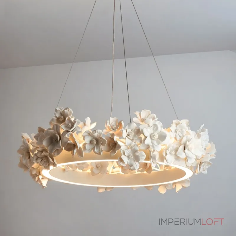 Подвесная люстра Numbo Flowers A с цветочным декором плафона от Vinsa Подвесная люстра Numbo Flowers A с цветочным декором плафона от Vinsa