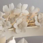 Подвесная люстра Numbo Flowers A с цветочным декором плафона от Vinsa