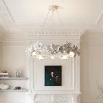 Подвесная люстра Numbo Flowers B с цветочным декором плафона от Vinsa