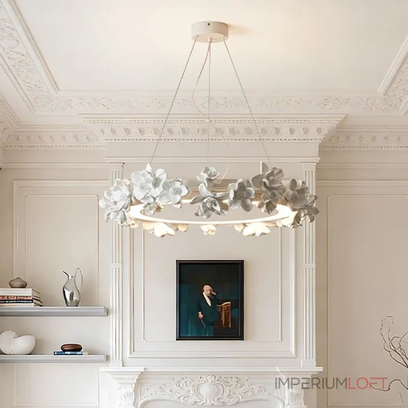 Подвесная люстра Numbo Flowers B с цветочным декором плафона от Vinsa Подвесная люстра Numbo Flowers B с цветочным декором плафона от Vinsa