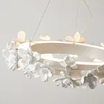 Подвесная люстра Numbo Flowers B с цветочным декором плафона от Vinsa