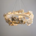 Подвесная люстра Numbo Flowers C с цветочным декором плафона от Vinsa