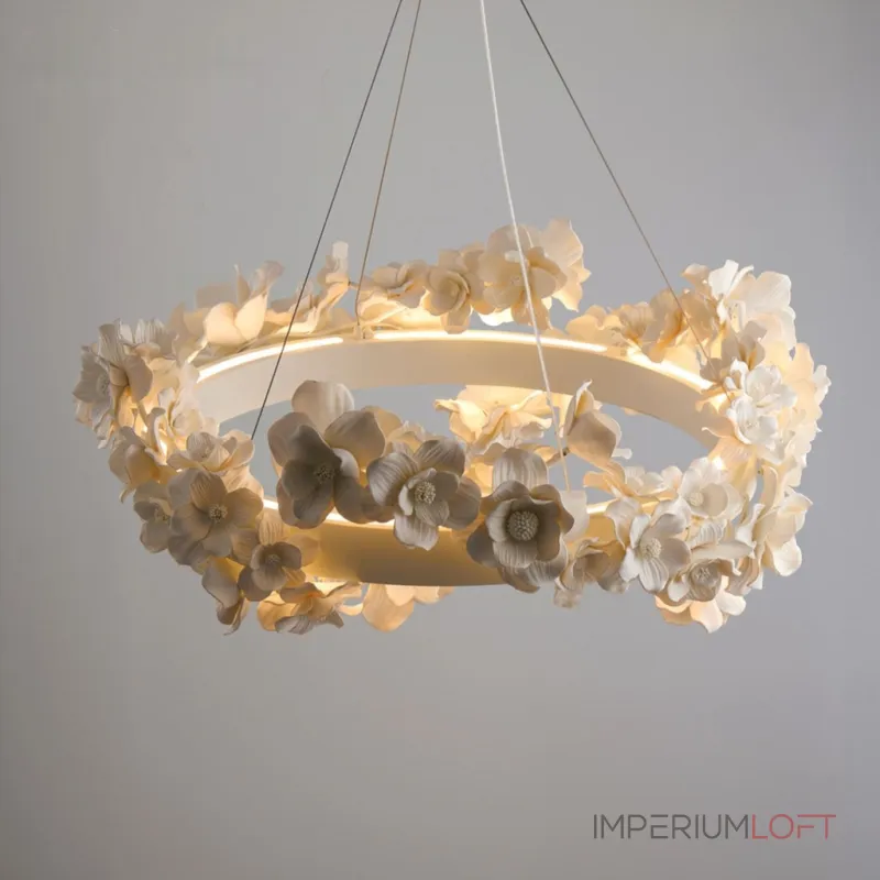 Подвесная люстра Numbo Flowers C с цветочным декором плафона от Vinsa Подвесная люстра Numbo Flowers C с цветочным декором плафона от Vinsa