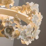 Подвесная люстра Numbo Flowers C с цветочным декором плафона от Vinsa