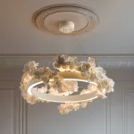 Подвесная люстра Numbo Flowers C с цветочным декором плафона от Vinsa