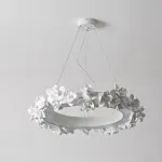 Подвесная люстра Numbo Flowers D с цветочным декором плафона от Vinsa