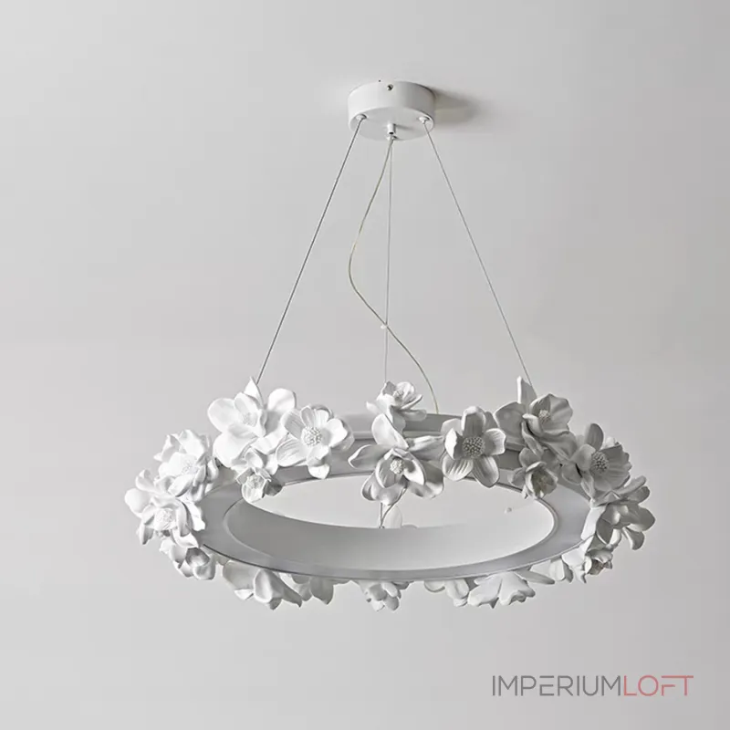 Подвесная люстра Numbo Flowers D с цветочным декором плафона от Vinsa Подвесная люстра Numbo Flowers D с цветочным декором плафона от Vinsa