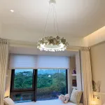 Подвесная люстра Numbo Flowers D с цветочным декором плафона от Vinsa